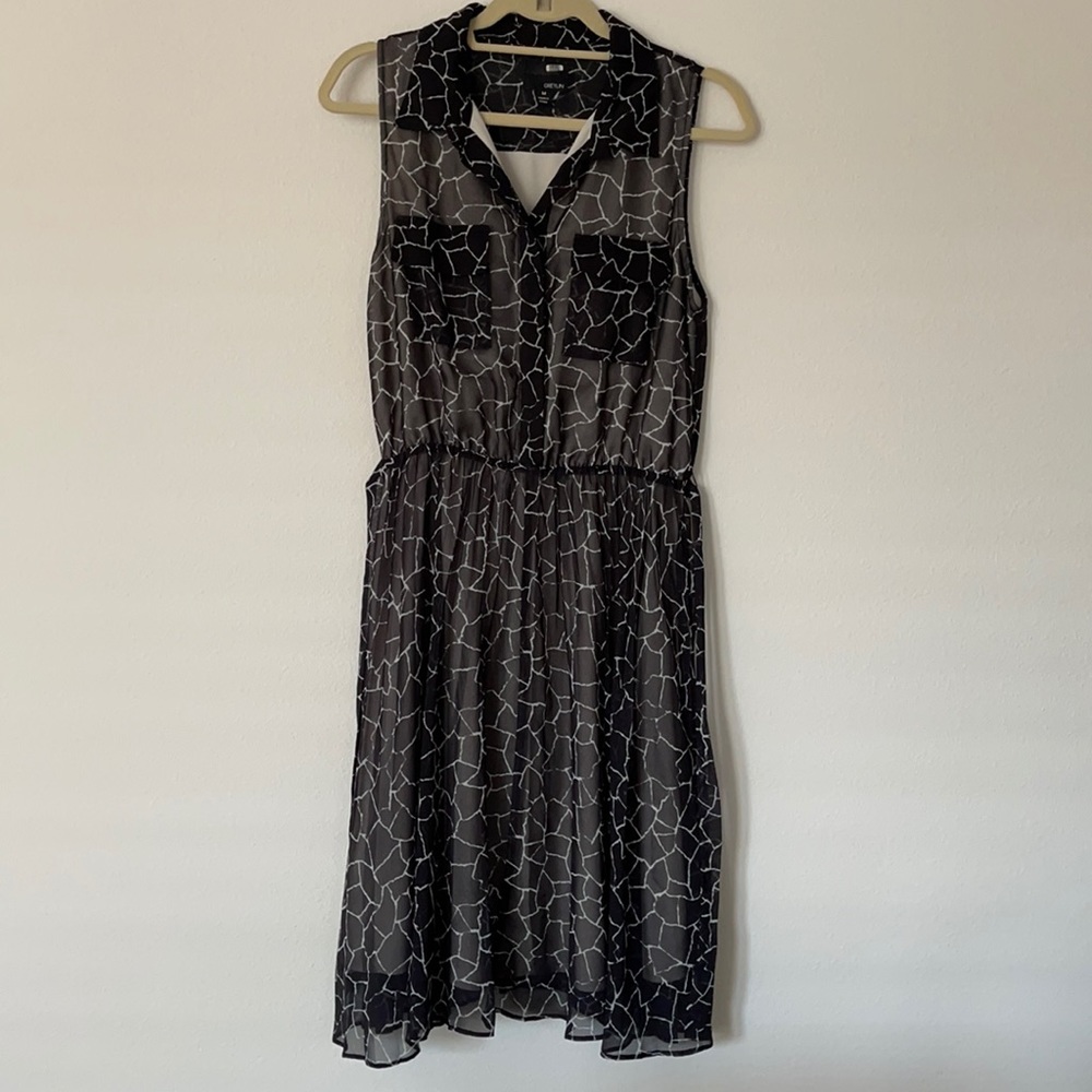 Greylin Sleeveless Patterned Dress